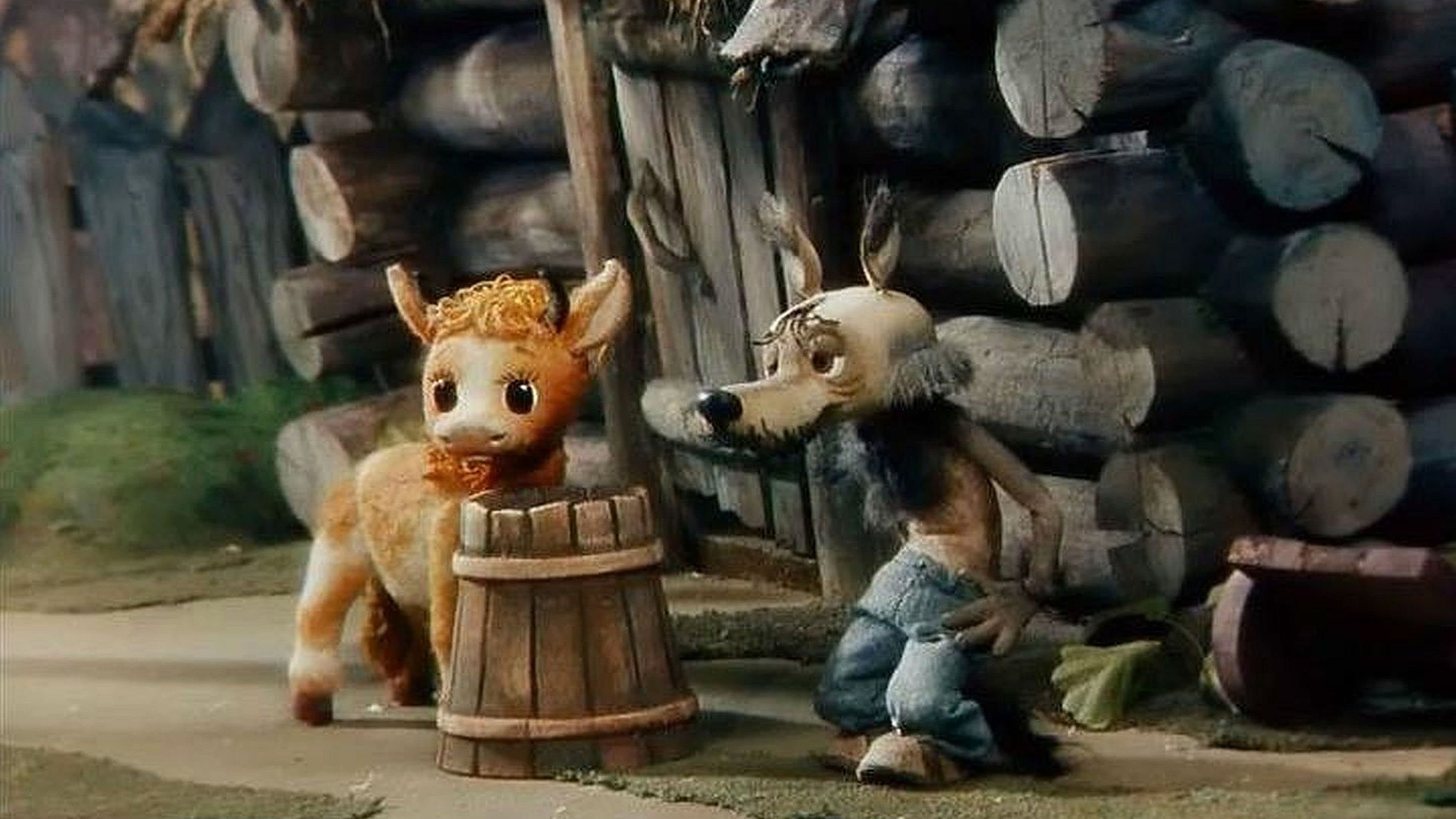 Wolf und Kälbchen