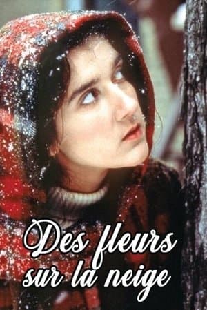 Des fleurs sur la neige