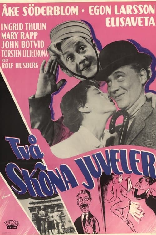 Två sköna juveler poster