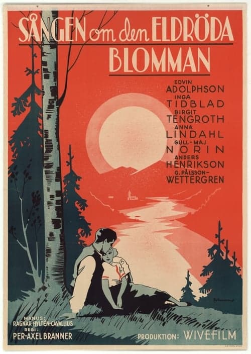 Sången om den eldröda blomman poster