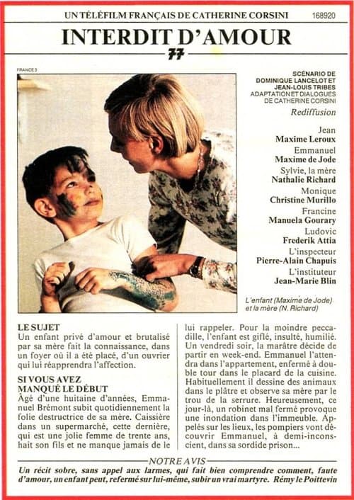 Interdit d'amour poster
