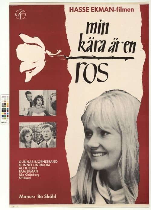Min kära är en ros poster