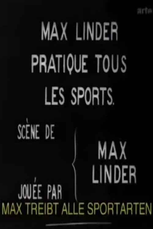 Max Linder pratique tous les sports poster