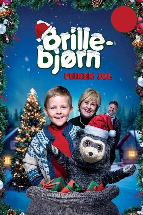 Brillebjørn feirer jul poster