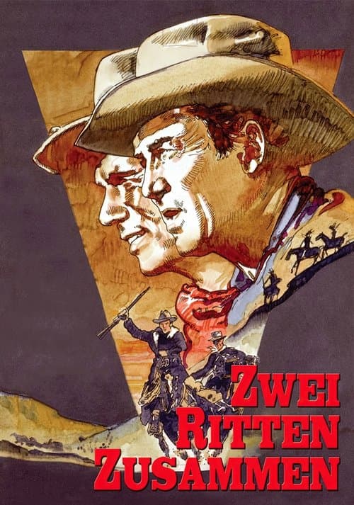 Zwei ritten zusammen poster
