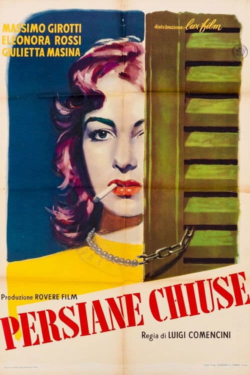 Geschlossene Gardinen poster