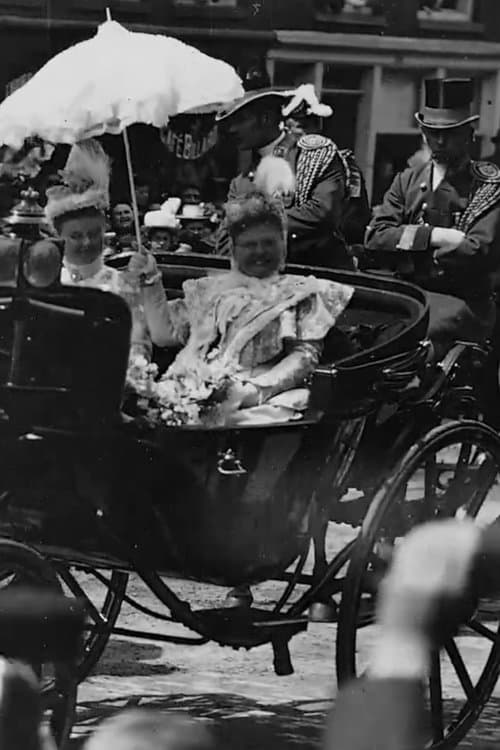 Festive visit of H. M. Queen Wilhelmina to Rotterdam poster