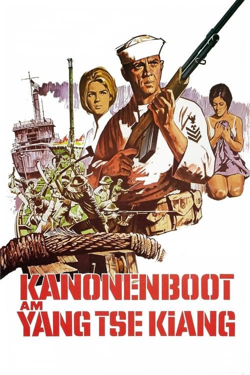 Kanonenboot am Yangtse-Kiang poster