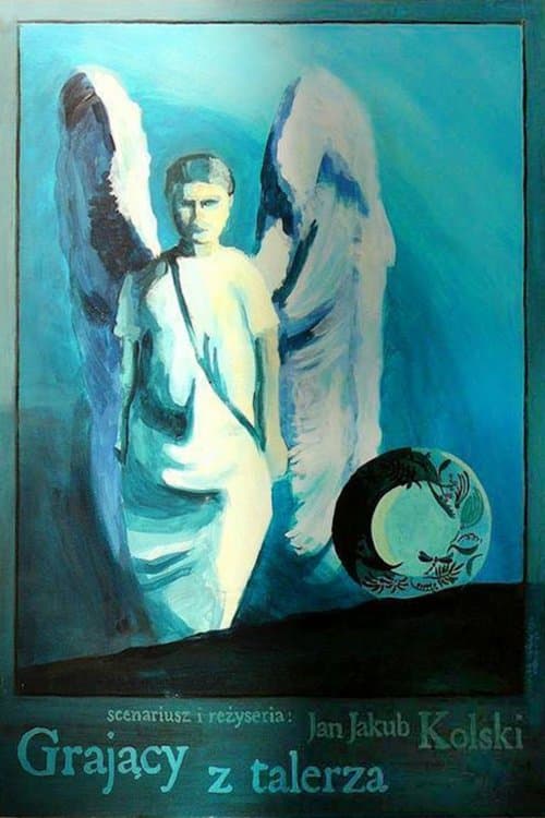 Grający z talerza poster