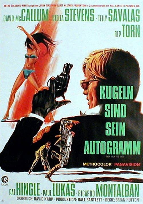 Kugeln sind sein Autogramm poster