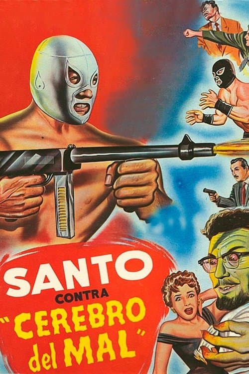 Santo contra cerebro del mal poster
