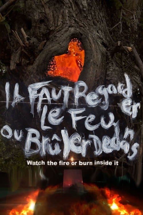 Il faut regarder le feu ou brûler dedans poster