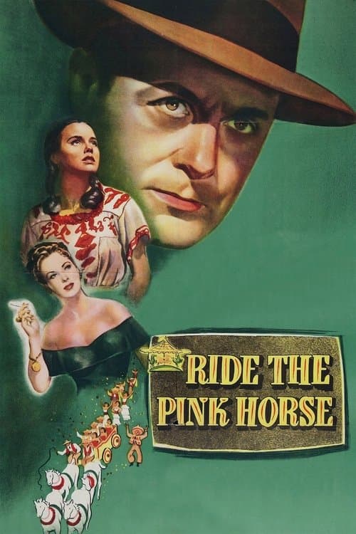 Reite auf dem rosa Pferd poster