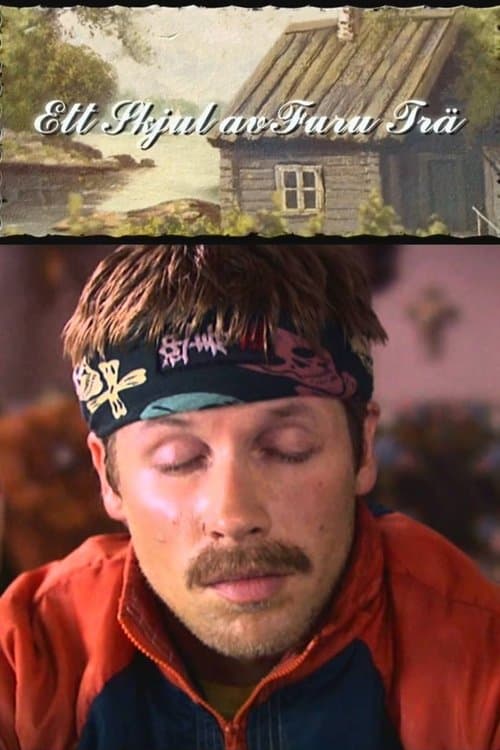 Ett skjul av furuträ poster