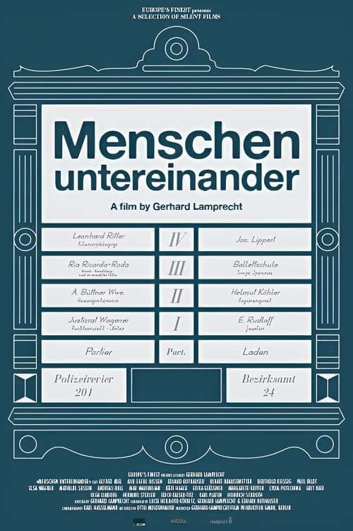 Menschen untereinander poster