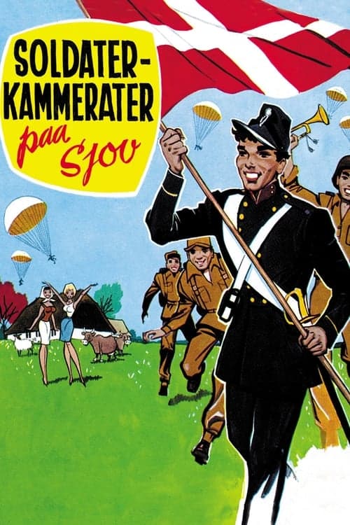 Soldaterkammerater på sjov poster