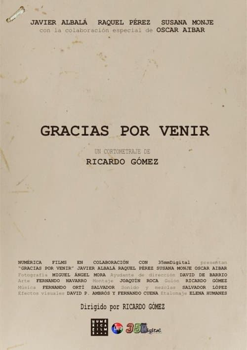 Gracias por venir poster