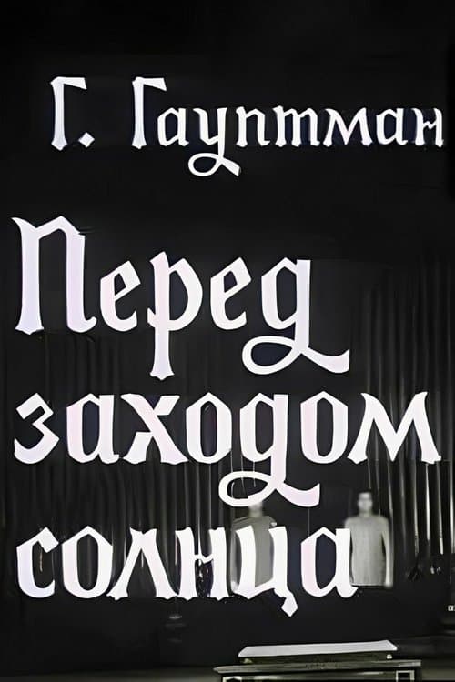 Перед заходом солнца poster