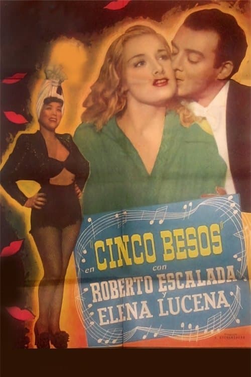 Cinco besos poster