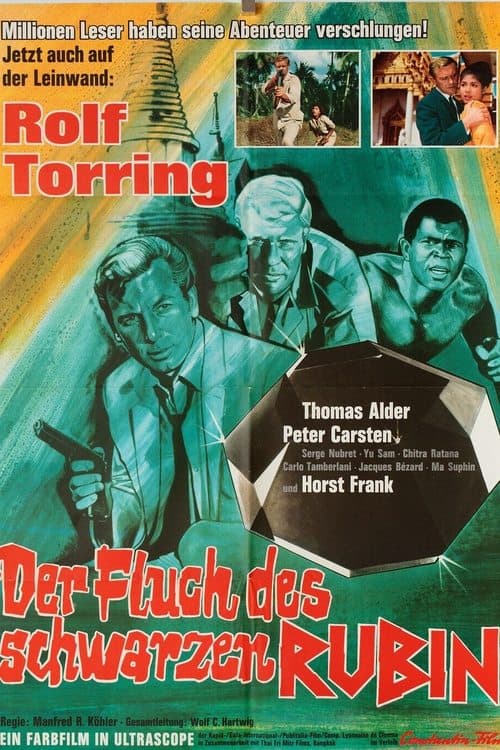 Der Fluch des schwarzen Rubin poster