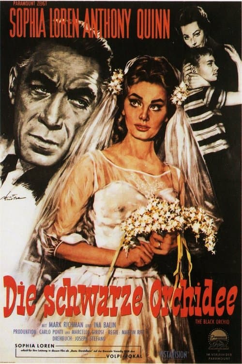 Die schwarze Orchidee poster
