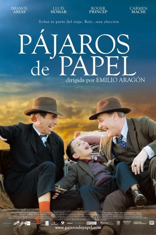 Pájaros de papel poster