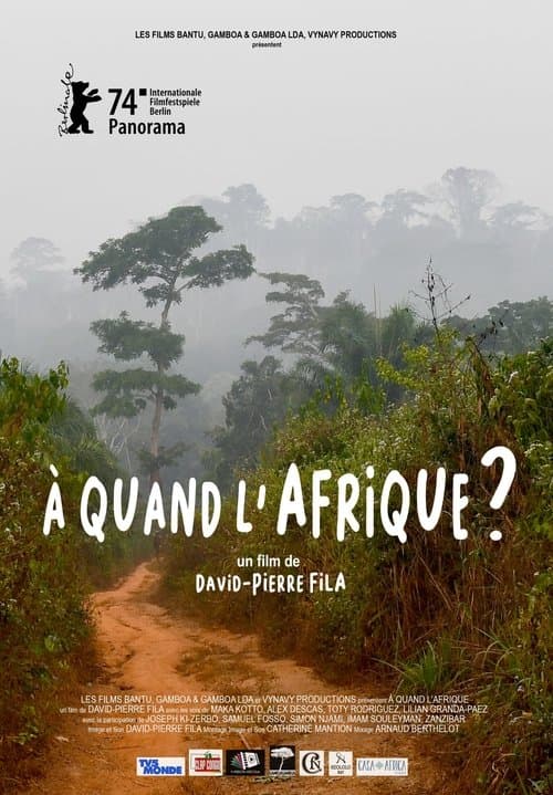 Á quand l'Afrique? poster