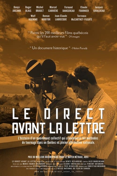 Le direct avant la lettre poster