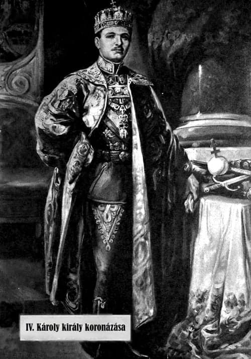 IV. Károly király koronázása poster