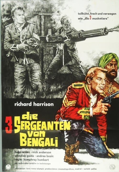 Die drei Sergeanten von Bengali poster