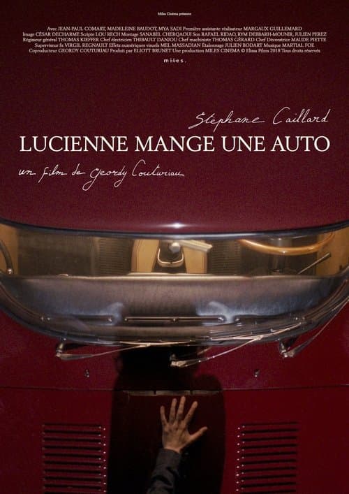 Lucienne mange une auto poster