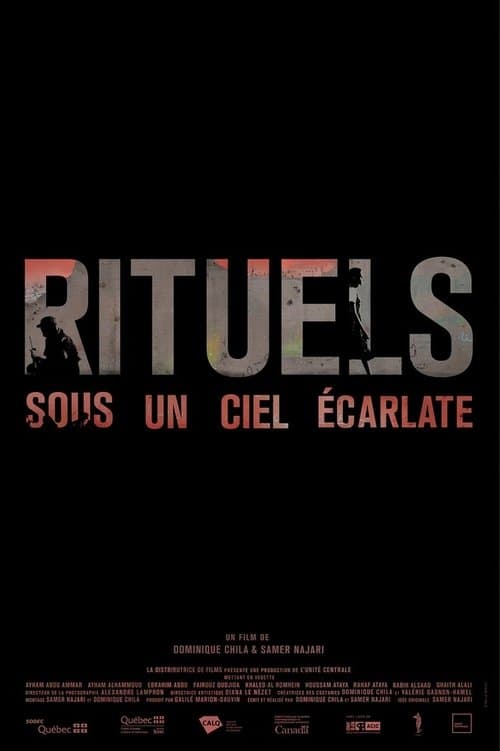 Rituels sous un ciel écarlate poster