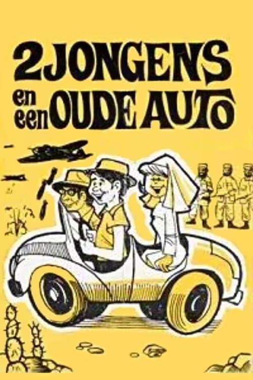Twee jongens en een oude auto poster