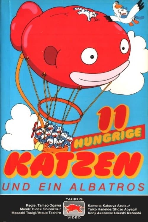 Elf hungrige Katzen und ein Albatros poster