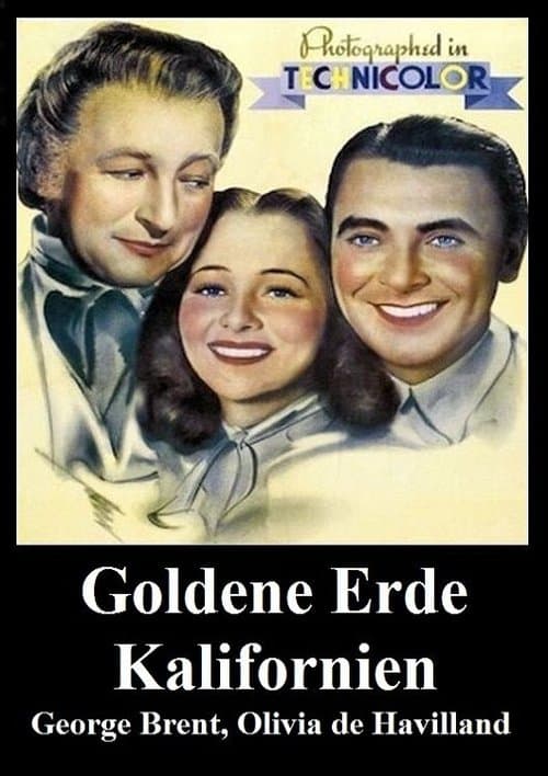 Goldene Erde Kalifornien poster