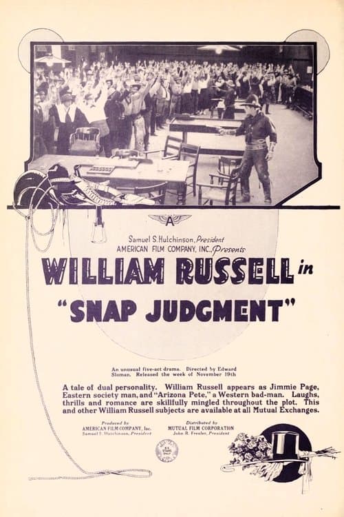 Snap Judgment poster