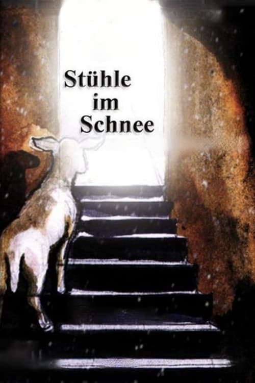 Stühle im Schnee poster