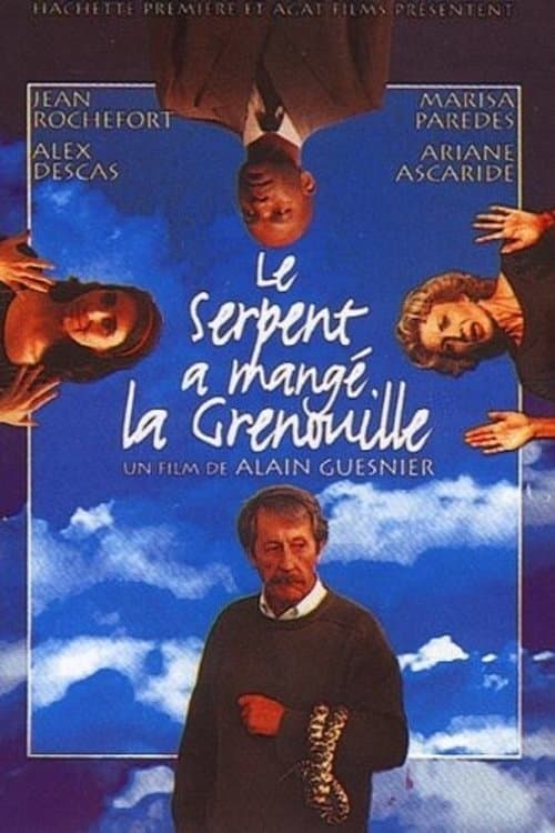 Le serpent a mangé la grenouille poster