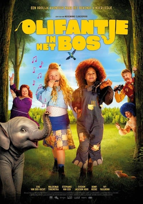 Olifantje in het bos poster