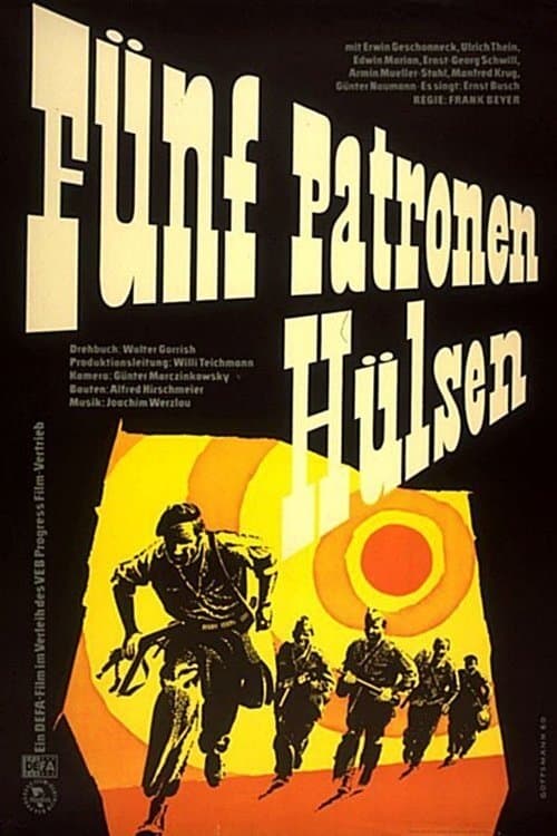 Fünf Patronenhülsen poster