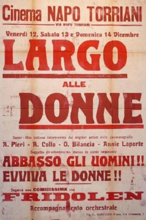 Largo alle donne! poster