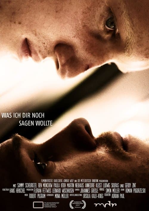 Was ich dir noch sagen wollte poster