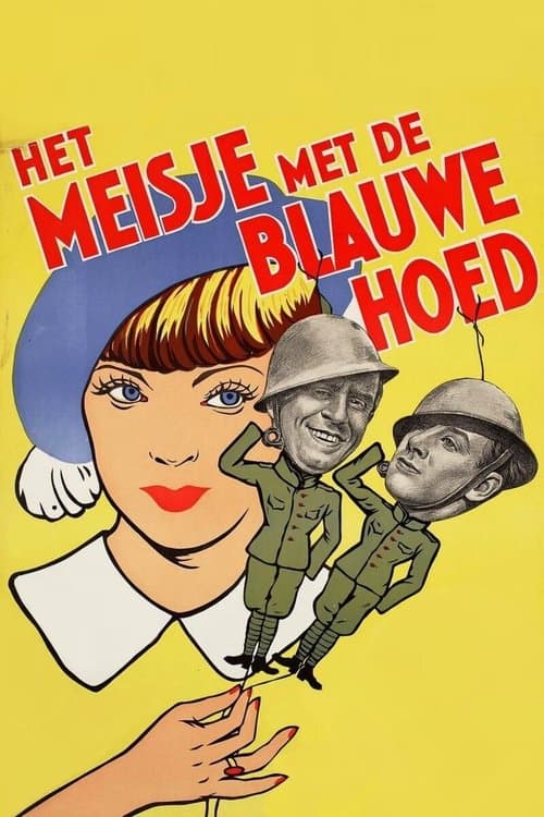 Het meisje met de blauwe hoed poster