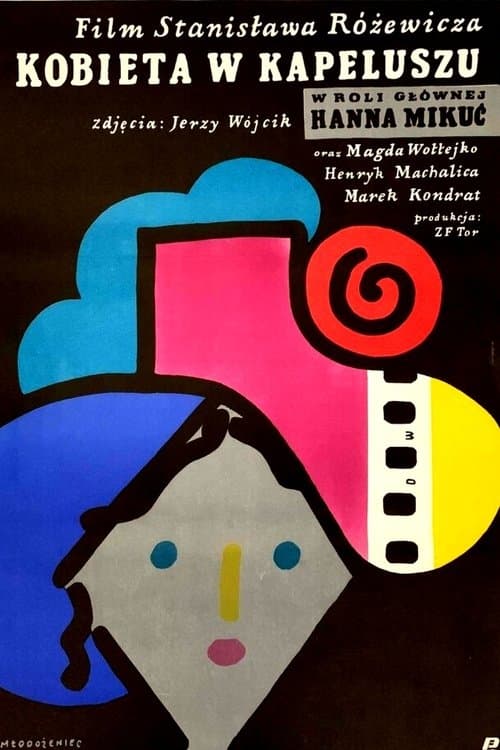 Kobieta w kapeluszu poster