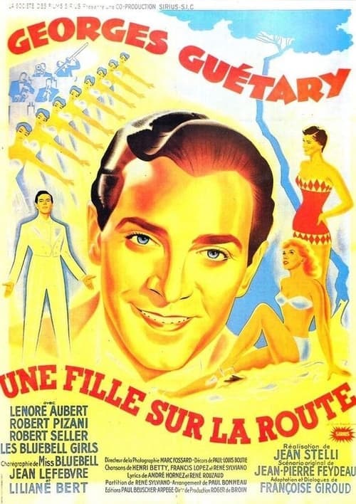 Une fille sur la route poster