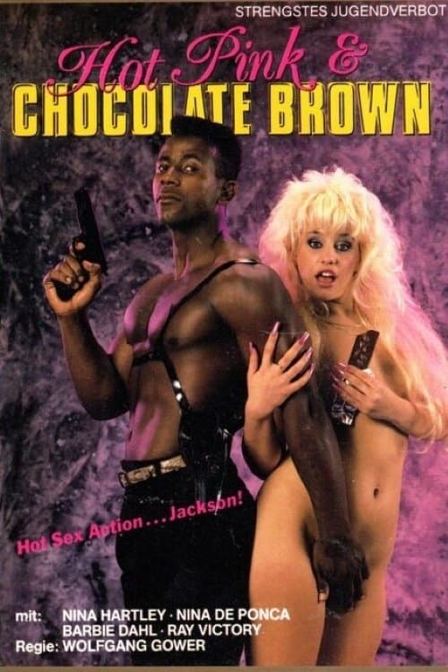 Hot Pink & Chocolate Brown poster