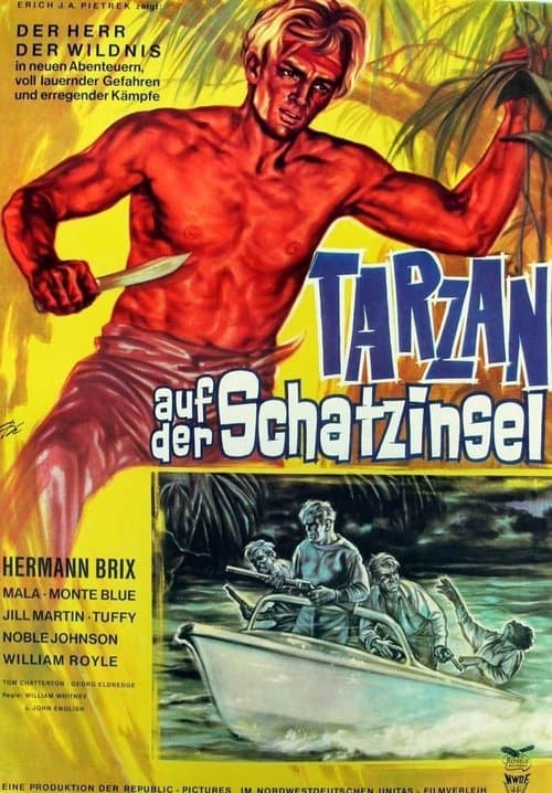 Tarzan auf der Schatzinsel poster