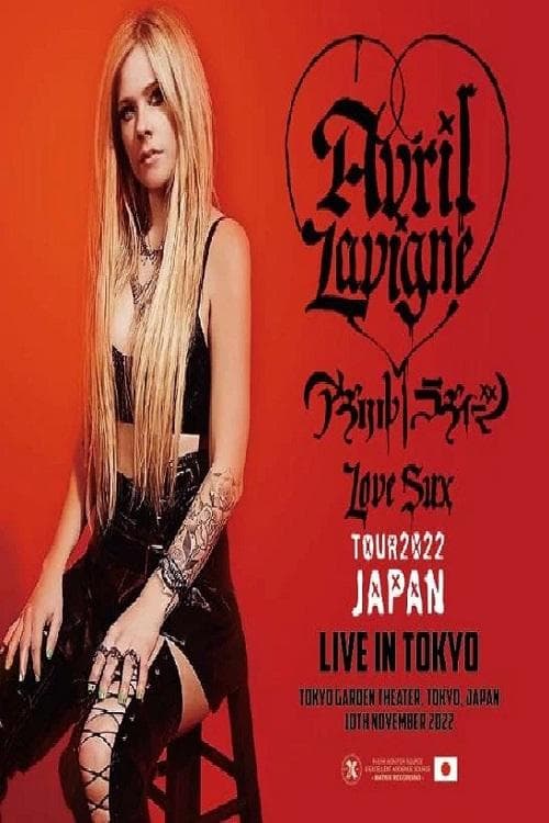 Avril Lavigne: Love Sux Tour - Japan poster