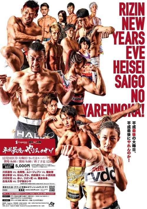 Cygames presents RIZIN 平成最後のやれんのか！ poster