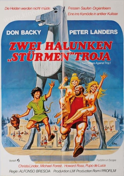 Zwei Halunken "stürmen" Troja poster